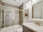 Shared Hall Bath with Shower/Tub Combo at 1H Beachwood Place